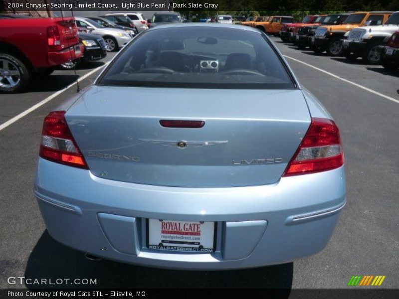 Light Blue Pearl / Dark Slate Gray 2004 Chrysler Sebring Limited Coupe