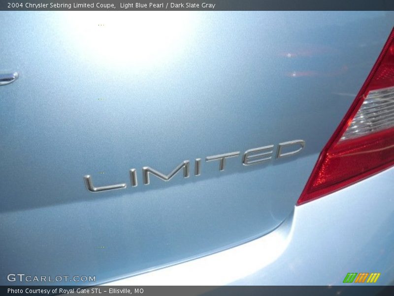 Light Blue Pearl / Dark Slate Gray 2004 Chrysler Sebring Limited Coupe