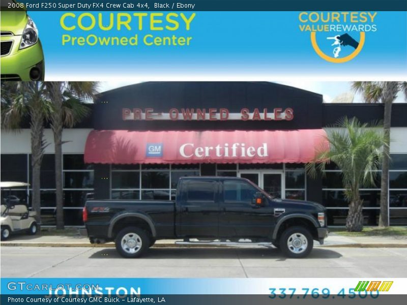Black / Ebony 2008 Ford F250 Super Duty FX4 Crew Cab 4x4