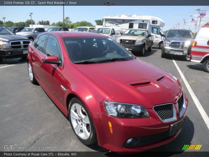 Sport Red Metallic / Onyx 2009 Pontiac G8 GT