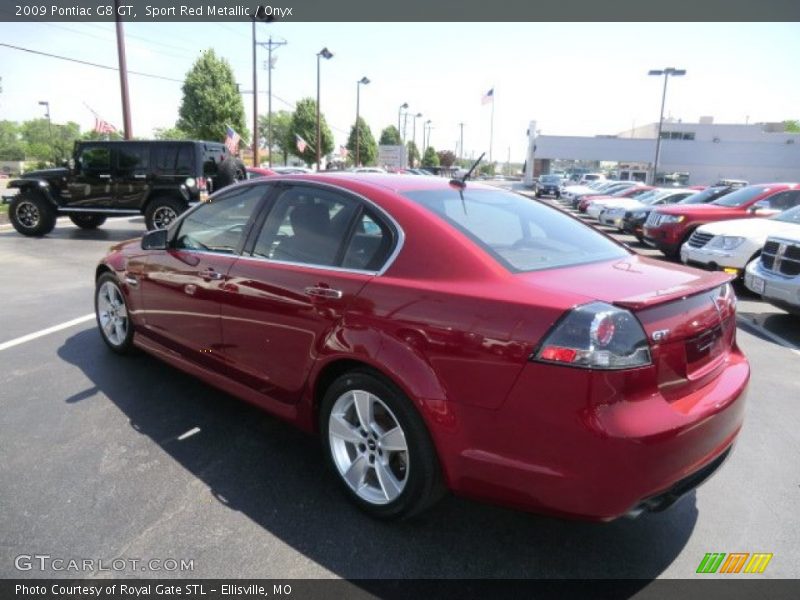 Sport Red Metallic / Onyx 2009 Pontiac G8 GT