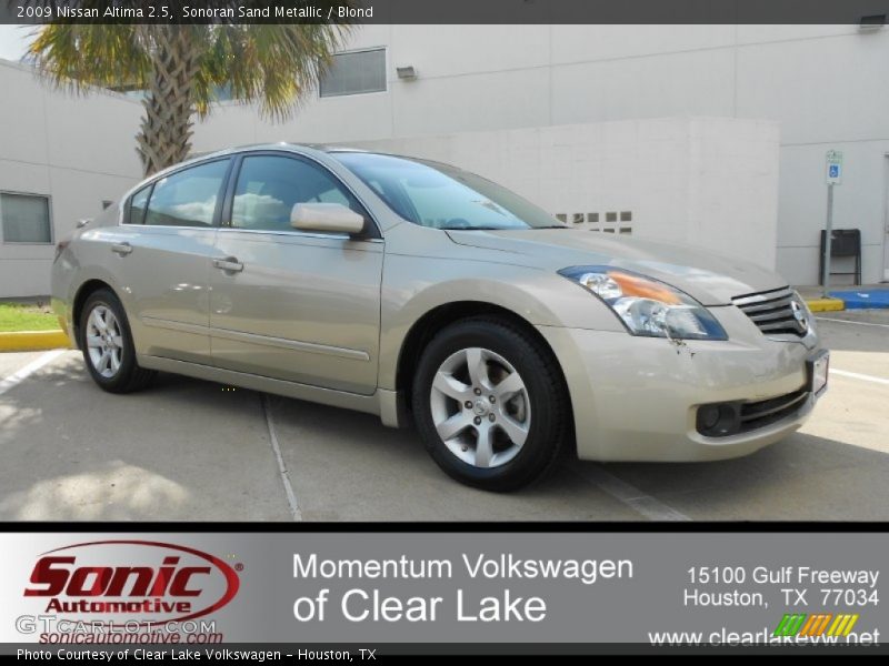 Sonoran Sand Metallic / Blond 2009 Nissan Altima 2.5