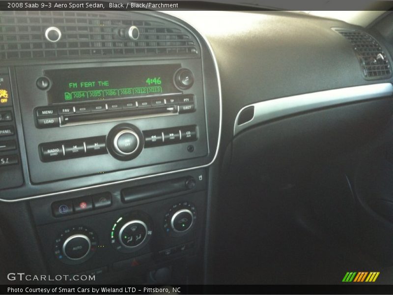 Black / Black/Parchment 2008 Saab 9-3 Aero Sport Sedan
