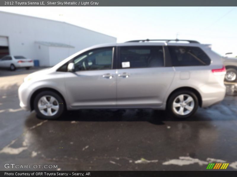 Silver Sky Metallic / Light Gray 2012 Toyota Sienna LE