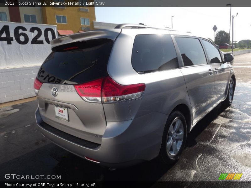Silver Sky Metallic / Light Gray 2012 Toyota Sienna LE