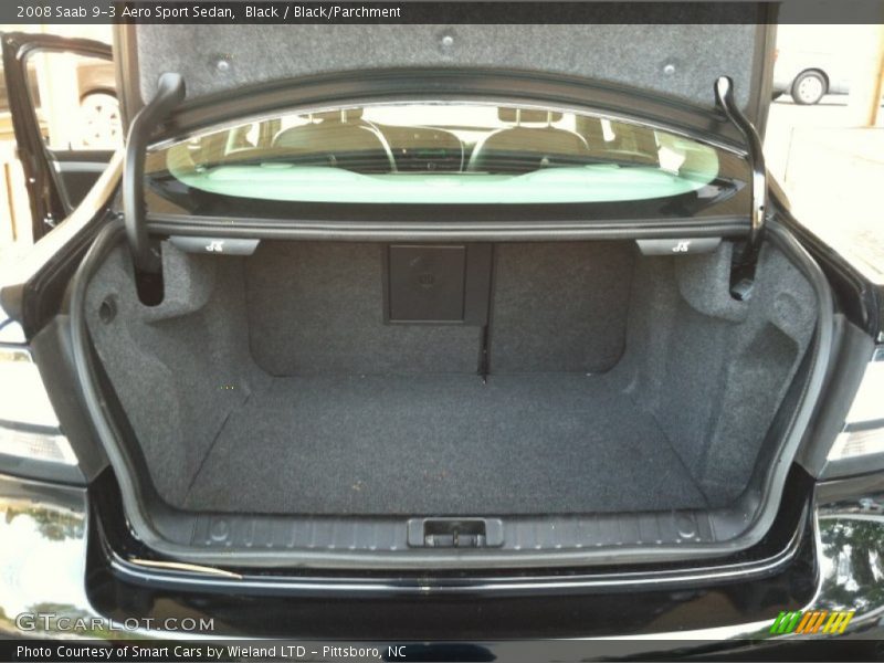 Black / Black/Parchment 2008 Saab 9-3 Aero Sport Sedan