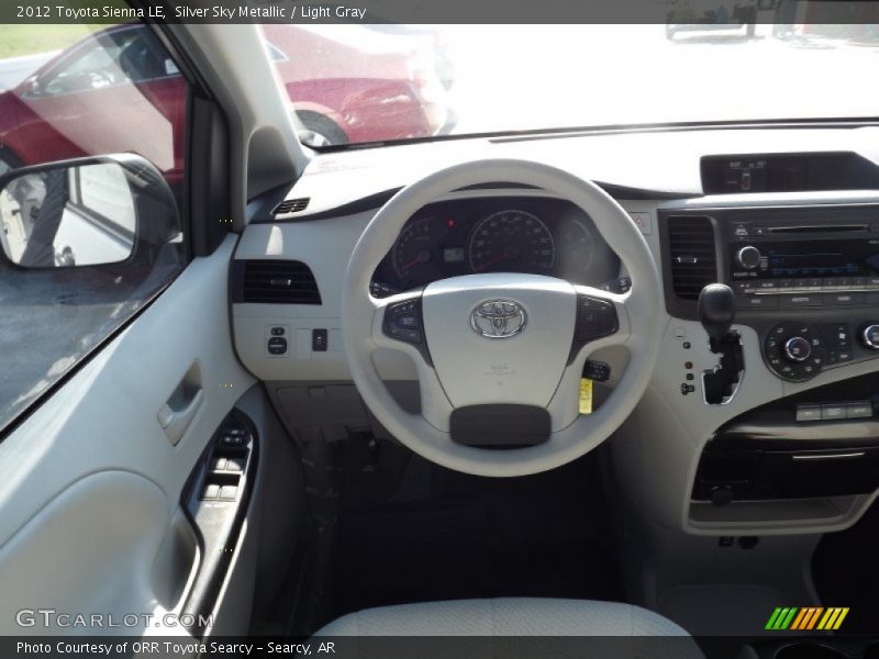 Silver Sky Metallic / Light Gray 2012 Toyota Sienna LE