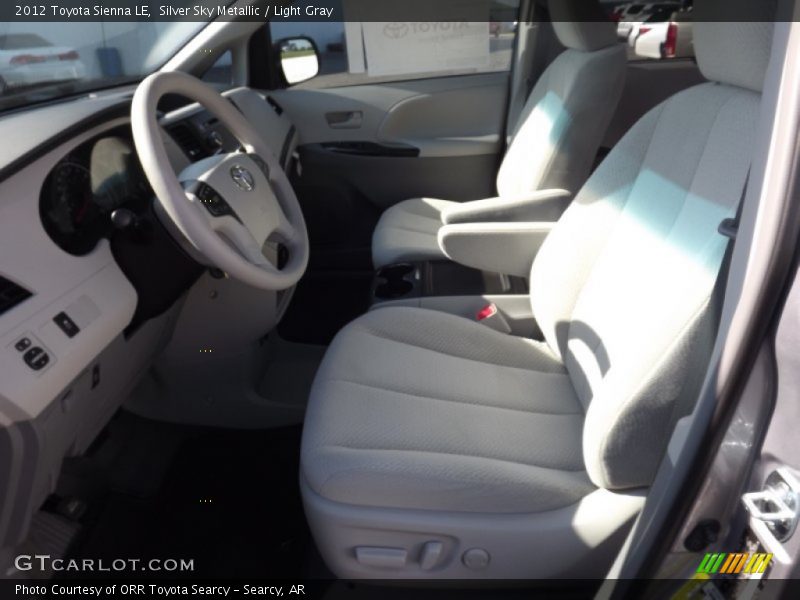 Silver Sky Metallic / Light Gray 2012 Toyota Sienna LE