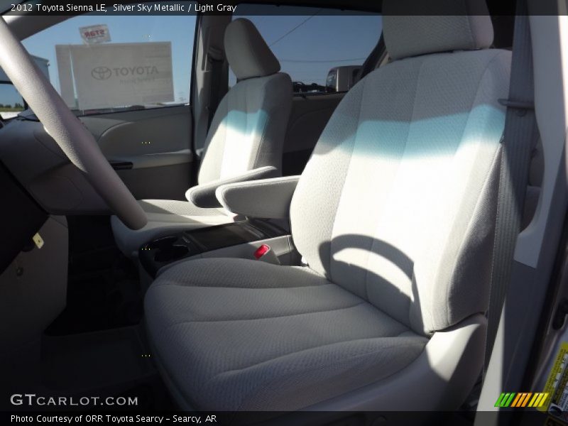 Silver Sky Metallic / Light Gray 2012 Toyota Sienna LE