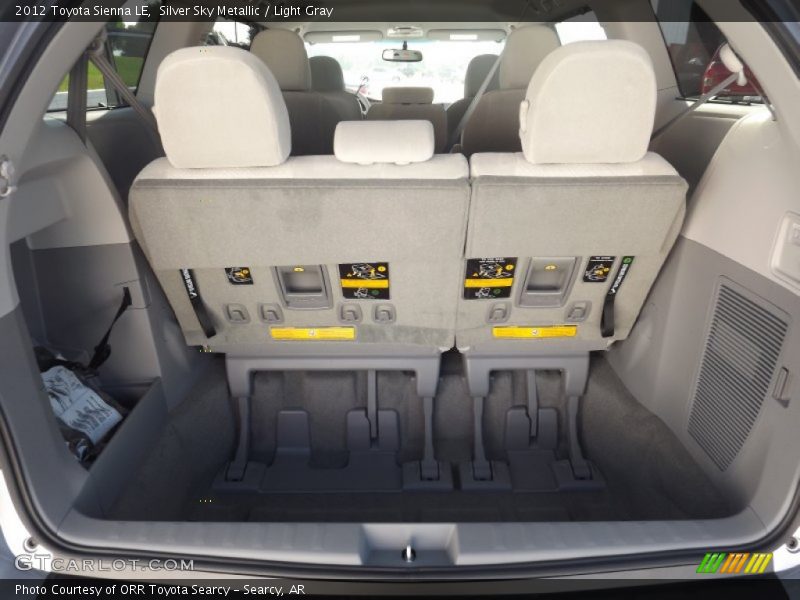 Silver Sky Metallic / Light Gray 2012 Toyota Sienna LE