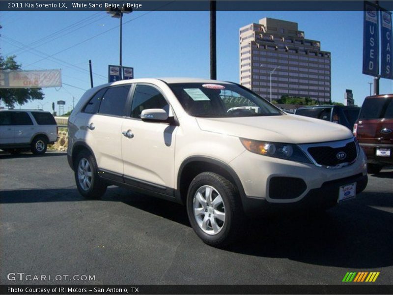 White Sand Beige / Beige 2011 Kia Sorento LX