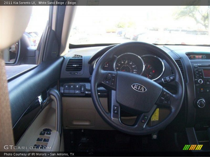 White Sand Beige / Beige 2011 Kia Sorento LX