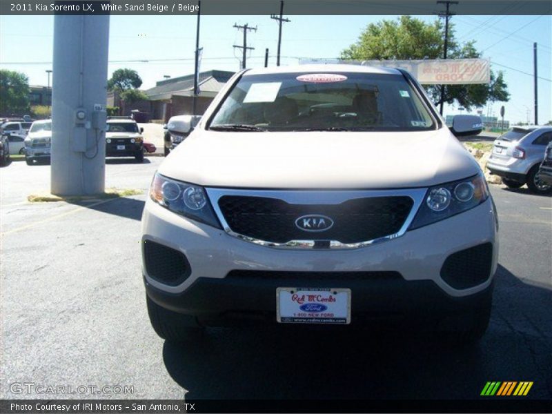 White Sand Beige / Beige 2011 Kia Sorento LX