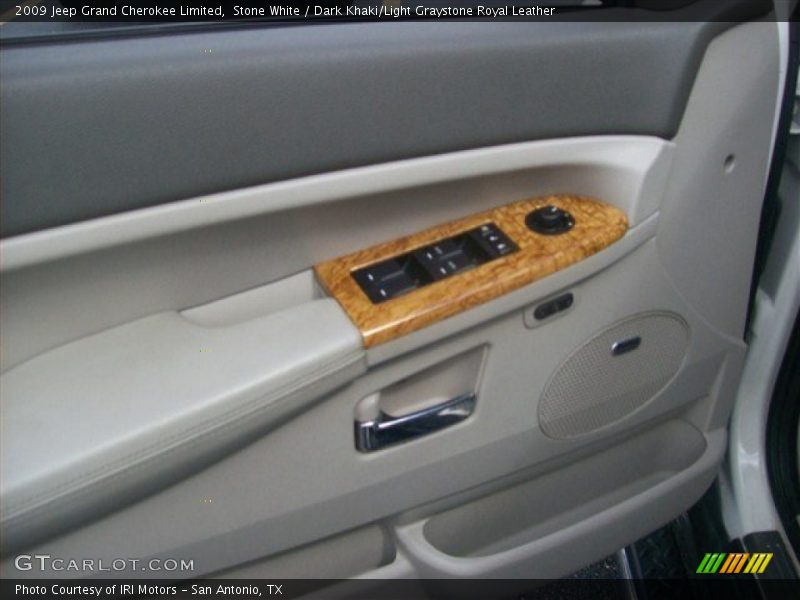 Stone White / Dark Khaki/Light Graystone Royal Leather 2009 Jeep Grand Cherokee Limited