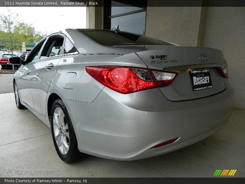 Radiant Silver / Black 2011 Hyundai Sonata Limited