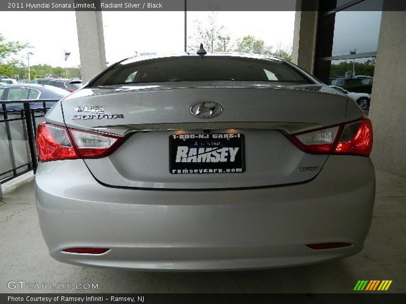 Radiant Silver / Black 2011 Hyundai Sonata Limited