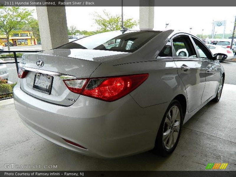 Radiant Silver / Black 2011 Hyundai Sonata Limited