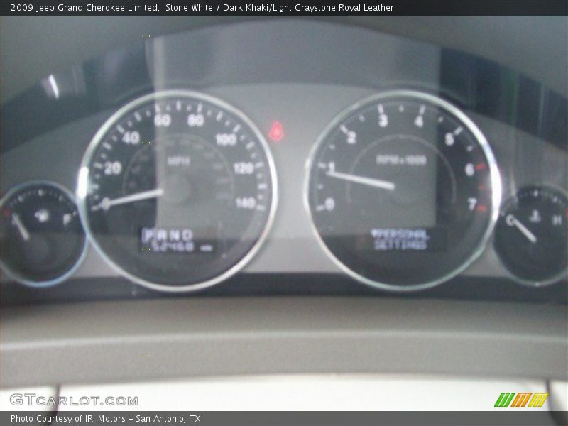 Stone White / Dark Khaki/Light Graystone Royal Leather 2009 Jeep Grand Cherokee Limited