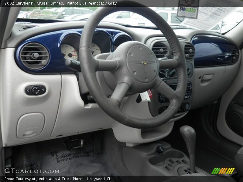 Patriot Blue Pearlcoat / Gray 2002 Chrysler PT Cruiser Limited