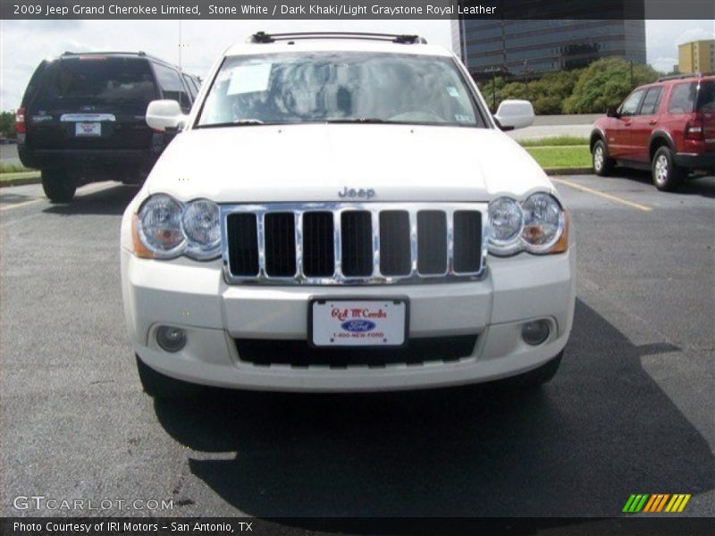 Stone White / Dark Khaki/Light Graystone Royal Leather 2009 Jeep Grand Cherokee Limited