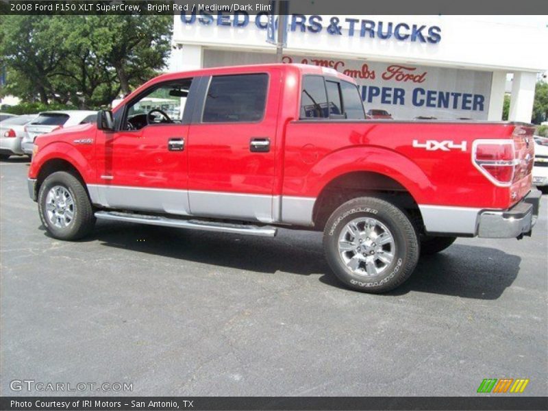 Bright Red / Medium/Dark Flint 2008 Ford F150 XLT SuperCrew