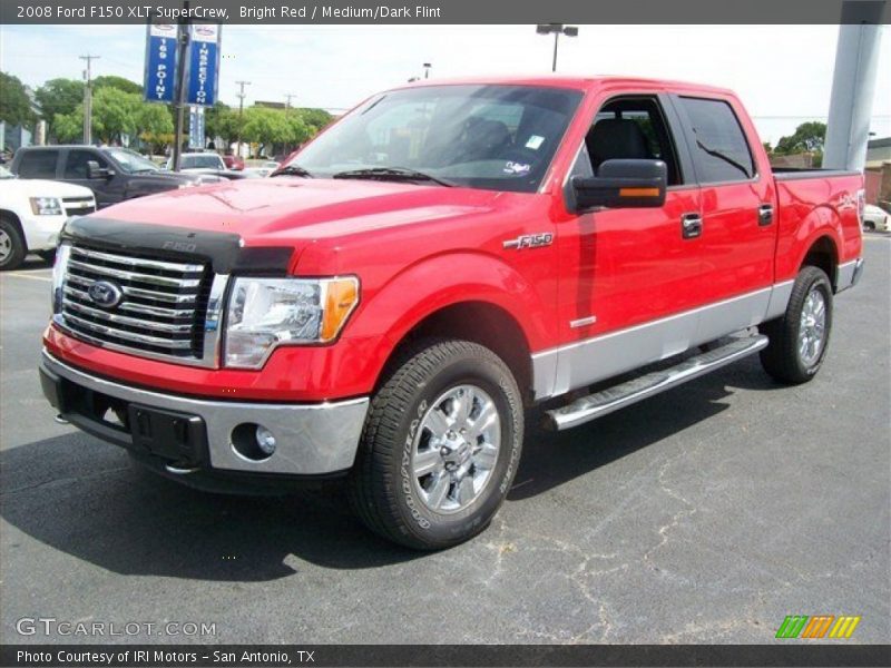 Bright Red / Medium/Dark Flint 2008 Ford F150 XLT SuperCrew