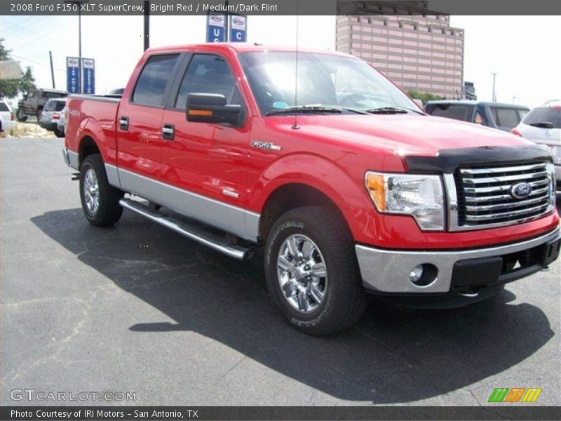 Bright Red / Medium/Dark Flint 2008 Ford F150 XLT SuperCrew
