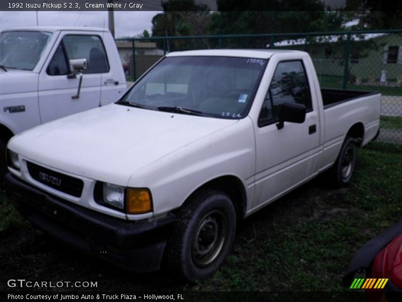 Cream White / Gray 1992 Isuzu Pickup S 2.3