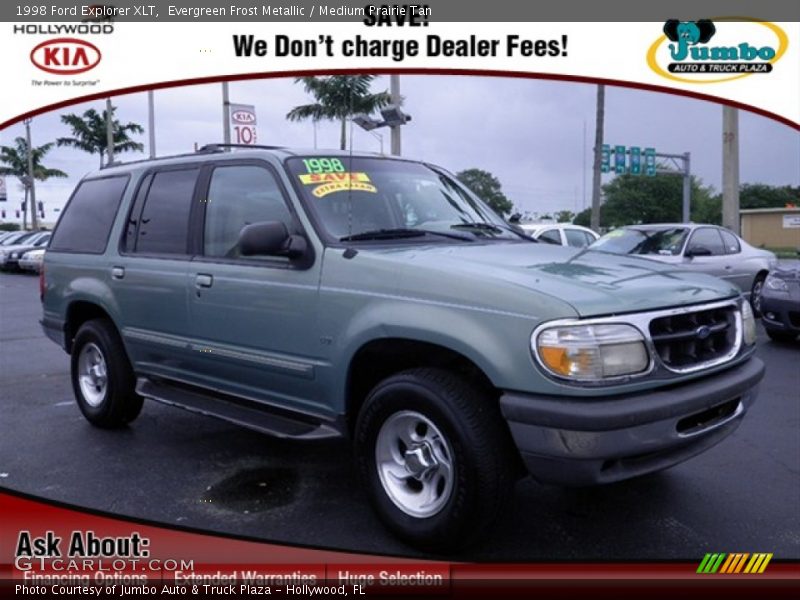 Evergreen Frost Metallic / Medium Prairie Tan 1998 Ford Explorer XLT