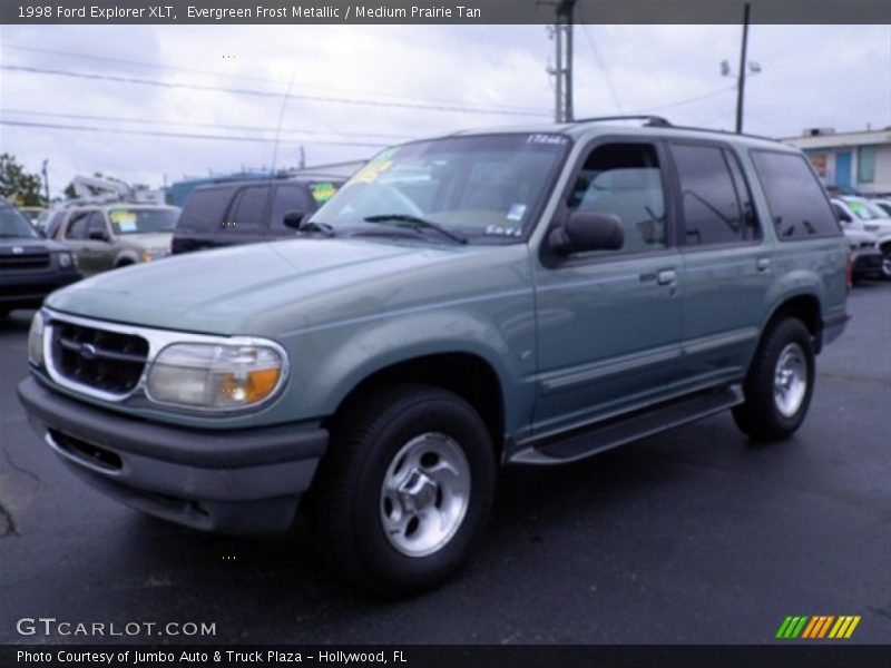 Evergreen Frost Metallic / Medium Prairie Tan 1998 Ford Explorer XLT