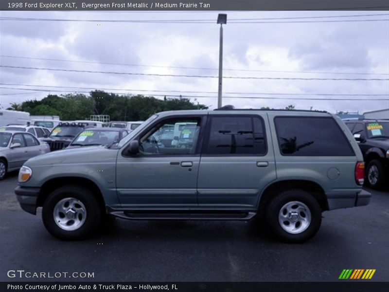 Evergreen Frost Metallic / Medium Prairie Tan 1998 Ford Explorer XLT