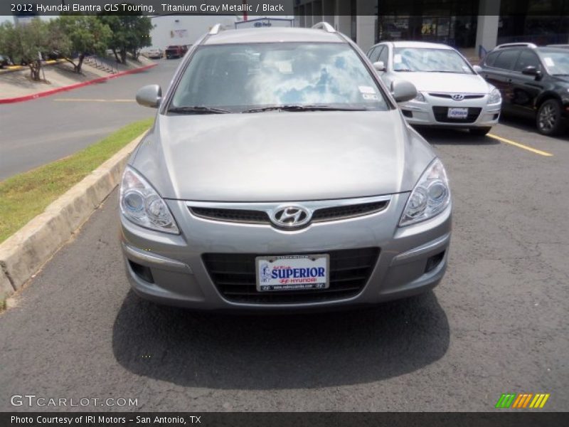 Titanium Gray Metallic / Black 2012 Hyundai Elantra GLS Touring