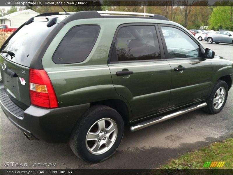 Royal Jade Green / Black 2006 Kia Sportage LX