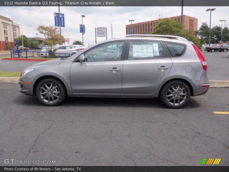 Titanium Gray Metallic / Black 2012 Hyundai Elantra GLS Touring