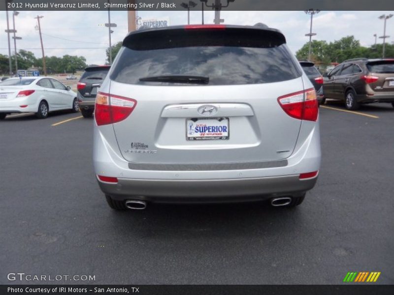 Shimmering Silver / Black 2012 Hyundai Veracruz Limited