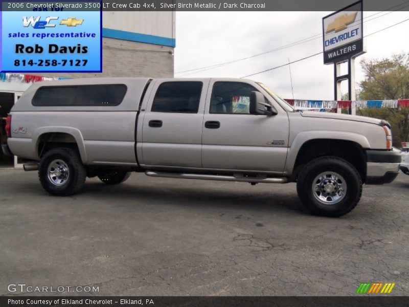 Silver Birch Metallic / Dark Charcoal 2006 Chevrolet Silverado 3500 LT Crew Cab 4x4