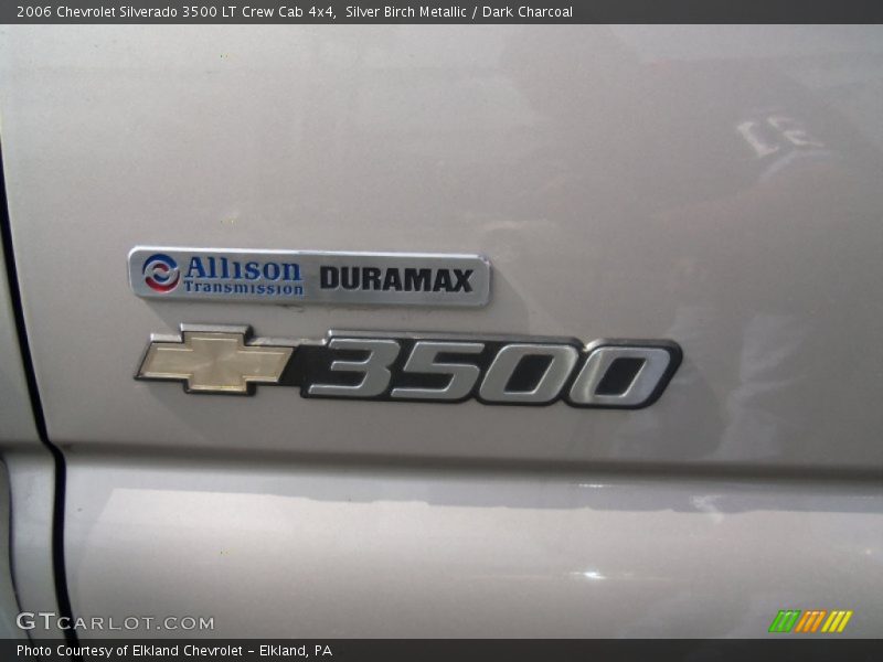 Silver Birch Metallic / Dark Charcoal 2006 Chevrolet Silverado 3500 LT Crew Cab 4x4