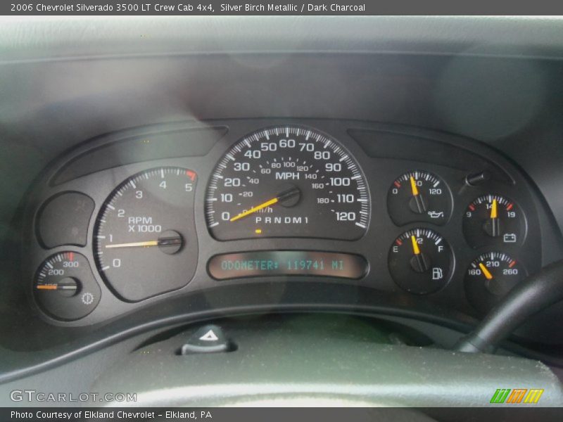 Silver Birch Metallic / Dark Charcoal 2006 Chevrolet Silverado 3500 LT Crew Cab 4x4