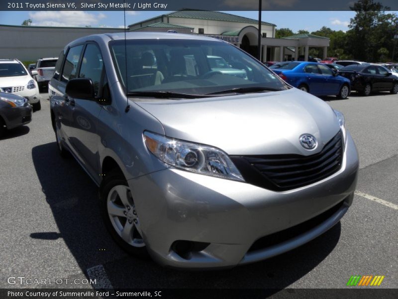 Silver Sky Metallic / Light Gray 2011 Toyota Sienna V6