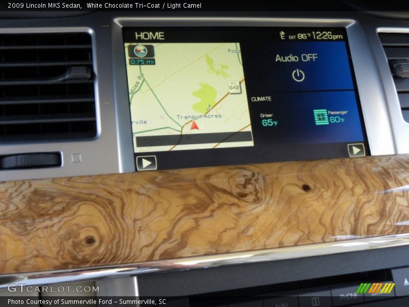 White Chocolate Tri-Coat / Light Camel 2009 Lincoln MKS Sedan