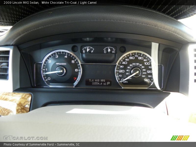 White Chocolate Tri-Coat / Light Camel 2009 Lincoln MKS Sedan