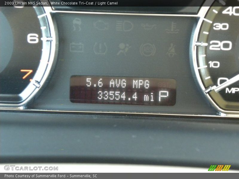 White Chocolate Tri-Coat / Light Camel 2009 Lincoln MKS Sedan