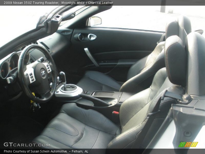 Moonlight White / Charcoal Leather 2009 Nissan 350Z Touring Roadster