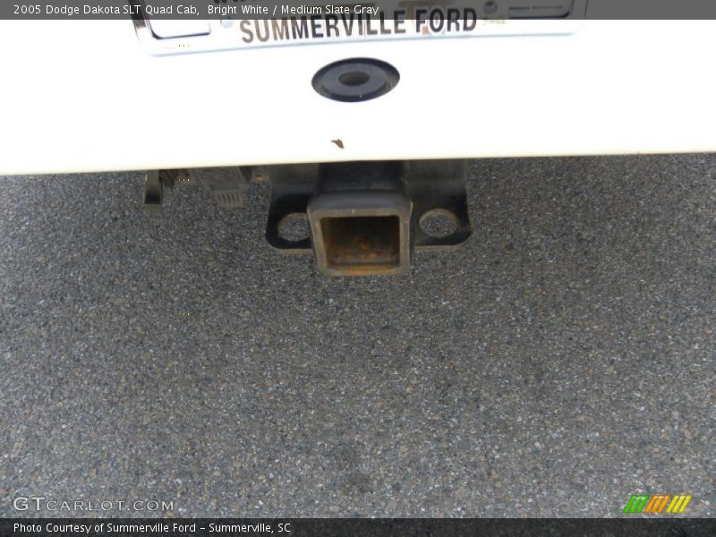 Bright White / Medium Slate Gray 2005 Dodge Dakota SLT Quad Cab