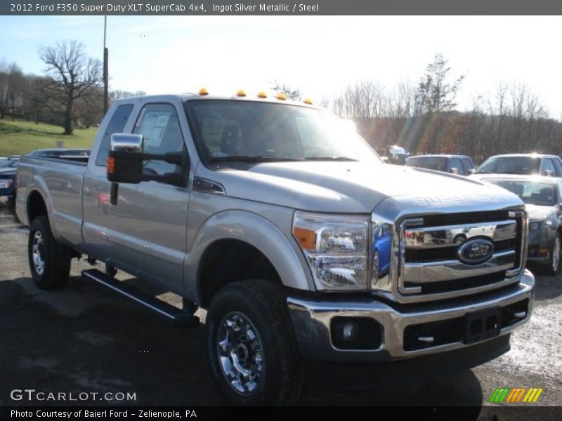 Ingot Silver Metallic / Steel 2012 Ford F350 Super Duty XLT SuperCab 4x4