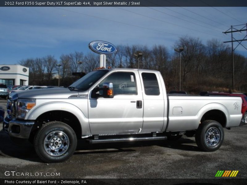 Ingot Silver Metallic / Steel 2012 Ford F350 Super Duty XLT SuperCab 4x4