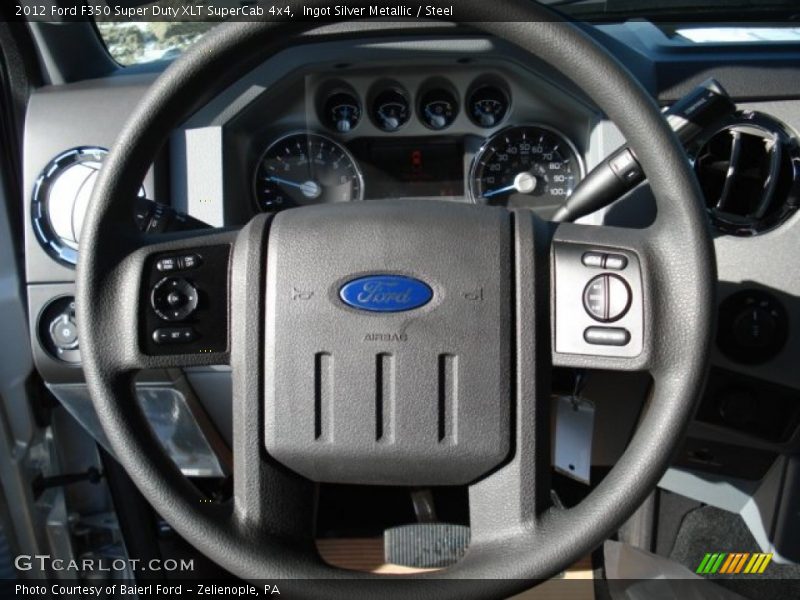 Ingot Silver Metallic / Steel 2012 Ford F350 Super Duty XLT SuperCab 4x4