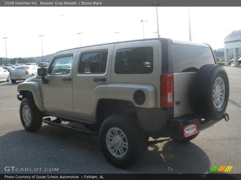 Boulder Gray Metallic / Ebony Black 2008 Hummer H3