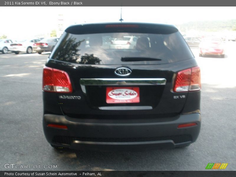 Ebony Black / Black 2011 Kia Sorento EX V6