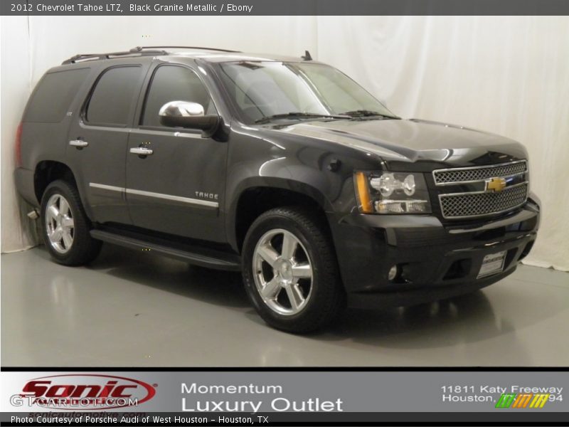 Black Granite Metallic / Ebony 2012 Chevrolet Tahoe LTZ